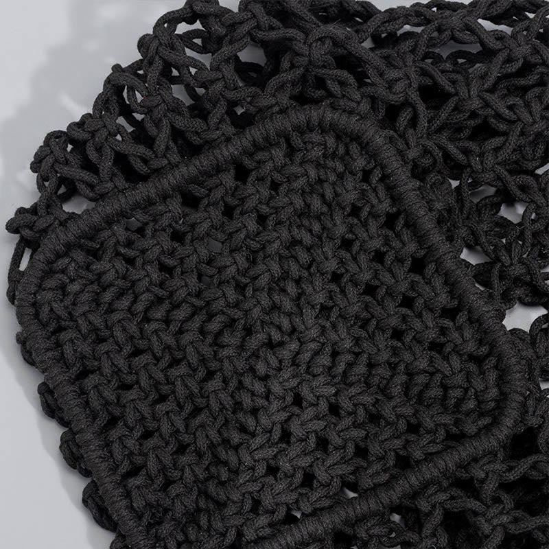 Hand-woven Cotton Thread Shoulder Bag Handbags - Image 11
