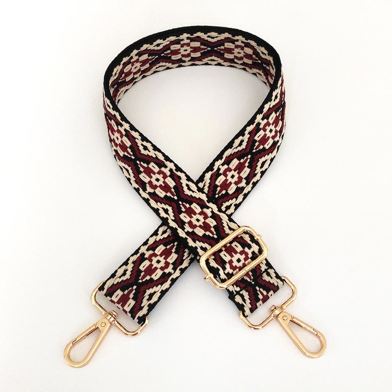 Multicolor Embroidered Shoulder Bag Straps - Image 2