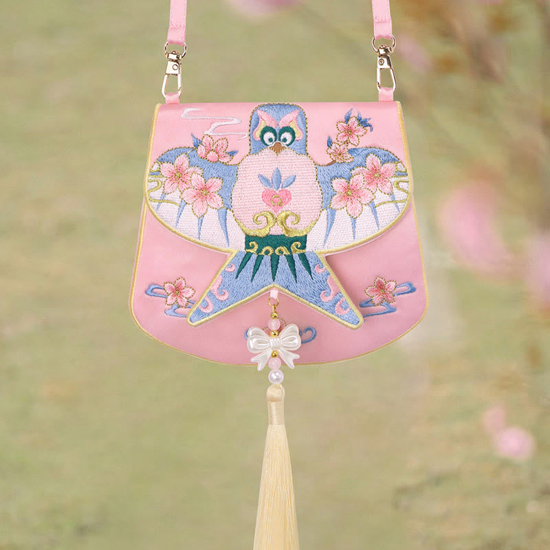 Luck Embroidery Lotus Koi Fish Rabbit Flower Hanfu Bag Crossbody Bag Shoulder Bag - Image 27