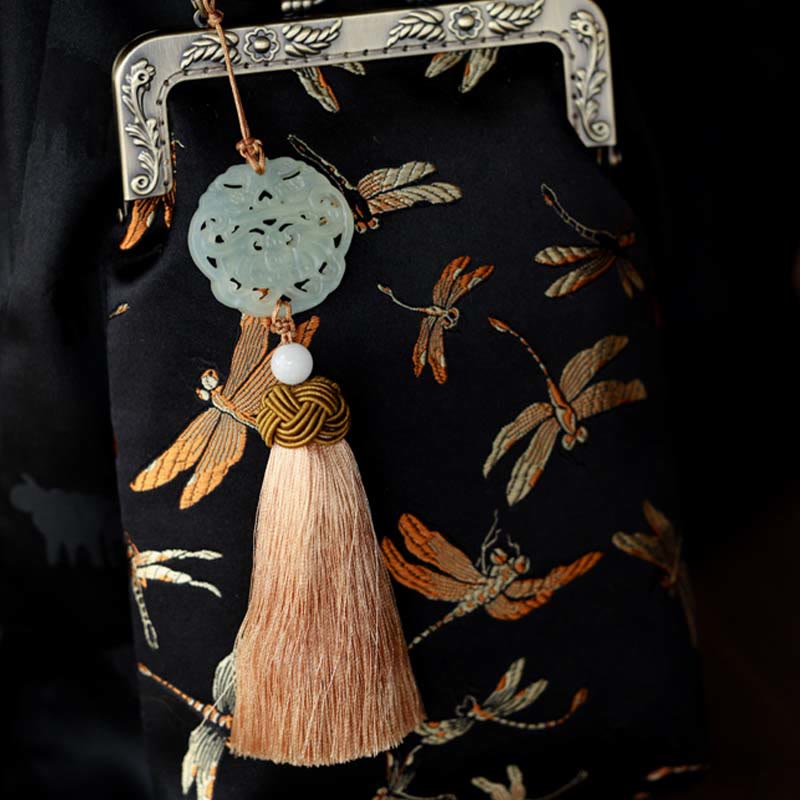 Small Dragonfly Metal Chain Crossbody Bag Shoulder Bag Cellphone Bag - Image 5