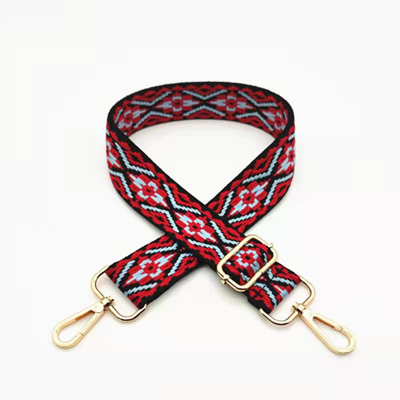 Multicolor Embroidered Shoulder Bag Straps - Image 13