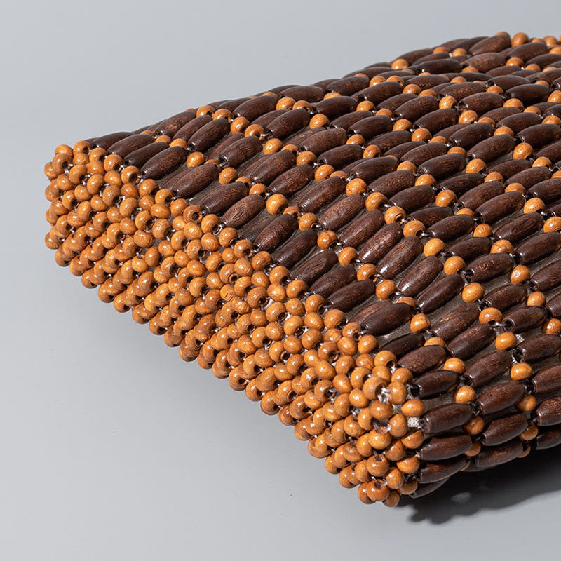 Hand-woven Wooden Beads Handbag - Image 6