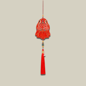 Lucky Red Koi Fish Embroidered Scented Pendant